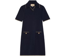 knitted cotton polo dress