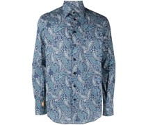 Silver Cut Hemd mit Paisleymuster