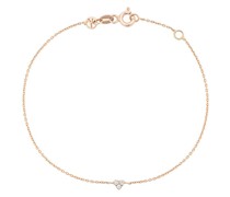 14kt Rotgoldarmband mit Diamanten