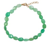 14kt Gelbgoldarmband mit Chrysopras