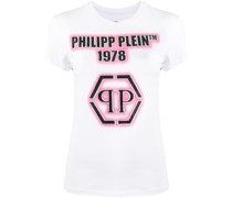 T-Shirt mit verziertem Logo