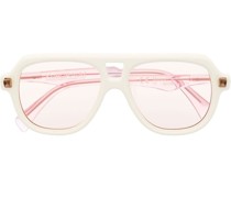 Sonnenbrille mit eckigem Gestell
