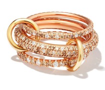 18kt Nova Rot- und Gelbgoldring mit Diamanten