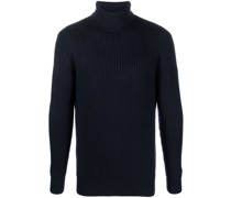 Gerippter Rollkragenpullover