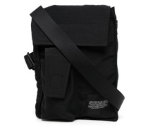 Schultertasche mit Logo-Patch