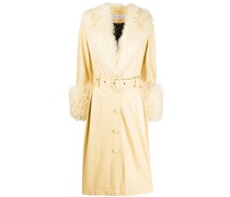Trenchcoat mit Kontrastkragen