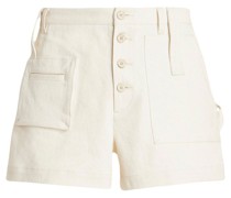 Chino-Shorts mit Knopfleiste