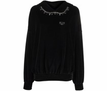 Hoodie mit Kristallen