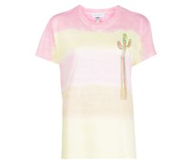 cactus-embroidered organic-cotton T-Shirt