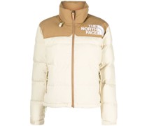 Gefütterte Jacke mit Logo-Print