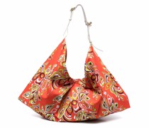 Shopper mit abstraktem Print
