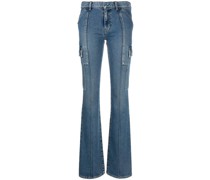 Halbhohe Bootcut-Jeans