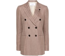 double-breasted striped blazer