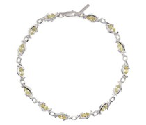 Navette Choker mit Kristallen
