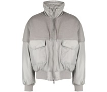Bomberjacke mit gestrickten Einsätzen
