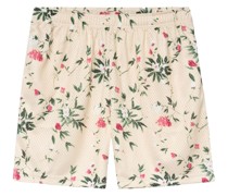 Segelshorts mit Blumen-Print