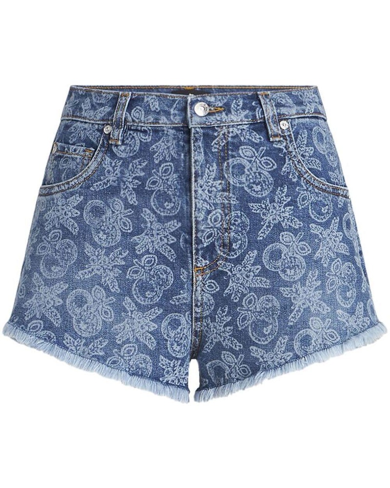 Etro Damen Jeans-Shorts mit hohem Bund