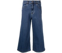 Weite Cropped-Jeans