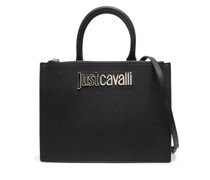 Handtasche mit Logo-Schild