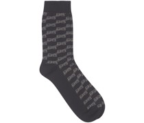 Socken mit Monogramm-Print