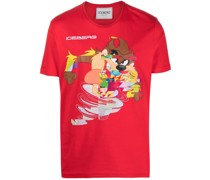 Taz T-Shirt mit Logo-Stickerei