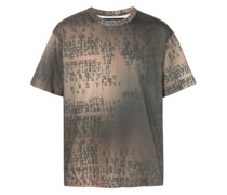 T-Shirt mit Bleach-Effekt