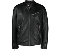 Lederjacke mit Reißverschluss