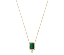 18kt Gelbgoldhalskette mit einem Diamanten
