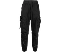 Musium Div. Tapered-Hose mit Logo-Print
