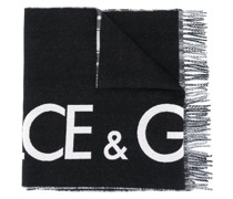 Karierter Schal mit Logo