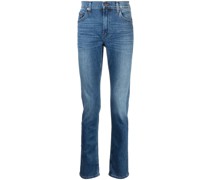 Skinny-Jeans mit Logo-Patch