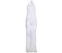 Langes Neckholder-Kleid