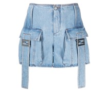 Jeans-Shorts mit Baguette-Taschen
