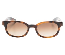 Eckige Sonnenbrille in Schildpattoptik