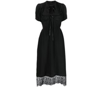 Midikleid mit Spitzendetail