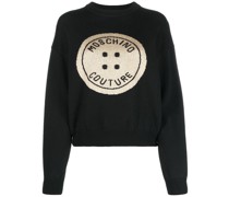 Intarsien-Pullover mit Logo