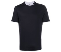 T-Shirt mit Kontrastsaum