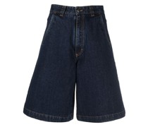 Jeans-Shorts mit weitem Bein
