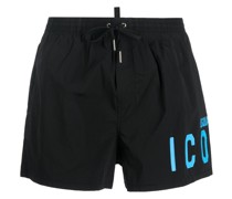 Badeshorts mit Logo-Print