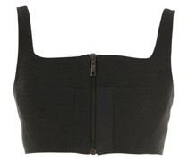 Cropped-Top mit Reißverschluss