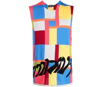 Trägershirt mit geometrischem Print