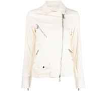 Lederjacke mit Reißverschluss