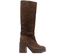 Stiefel aus Wildleder 100mm