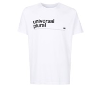 T-Shirt mit "Universal Plural"-Print