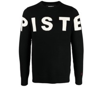 Pullover mit "Piste"-Schriftzug