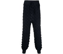 Gestrickte Hose mit Stachelmuster