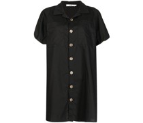 Mini-Hemdkleid mit Puffärmeln