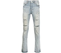 P001 Slim-Fit-Jeans mit Farbklecksen