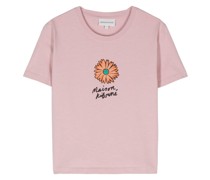 Floating Flower-print cotton T-shirt
