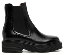 ridged-sole ankle boots